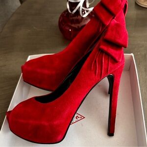 Guess suede heels